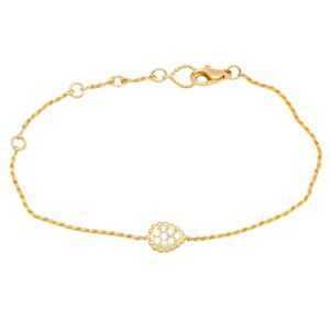 Boucheron K18 Yellow Gold Diamond Serpent Bohème Bracelet